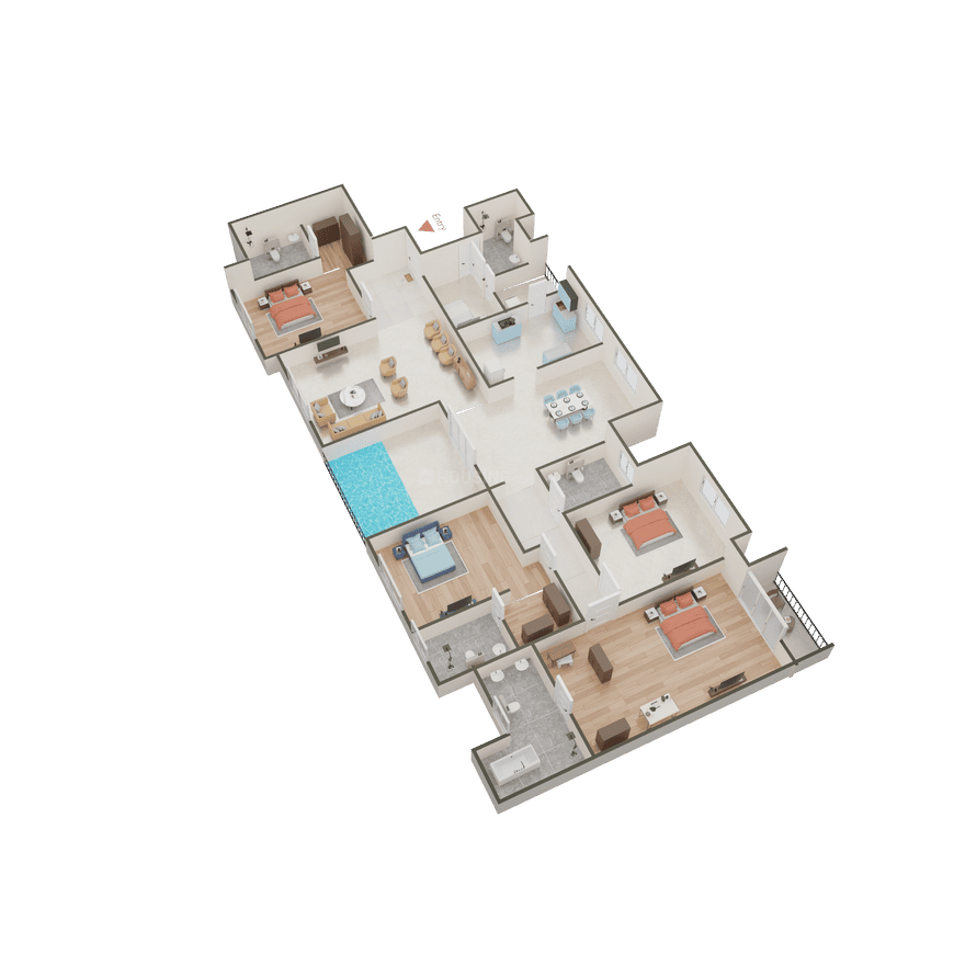 Gera s Avive Towers East Kharadi - Image 43