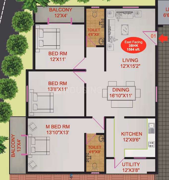 Trishul Happy Homes Trikuta - Image 12