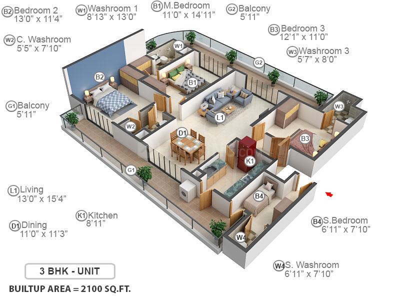 Chintels Serenity Phase 1 Tower 3 4 5 Pocket B - Image 40