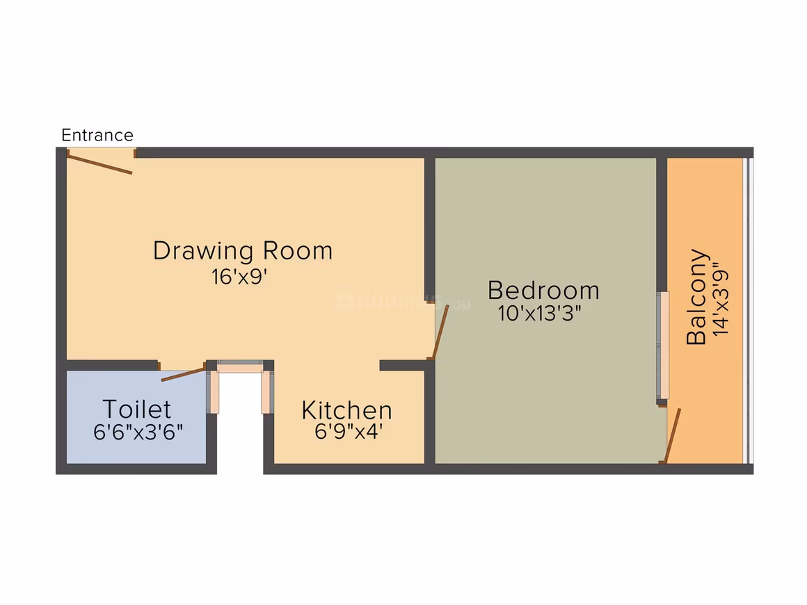 Brown Brick Green View Apartment - Image 2