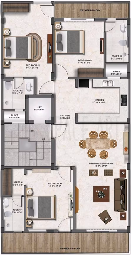 Ashley Estate Floors 4 - Image 2