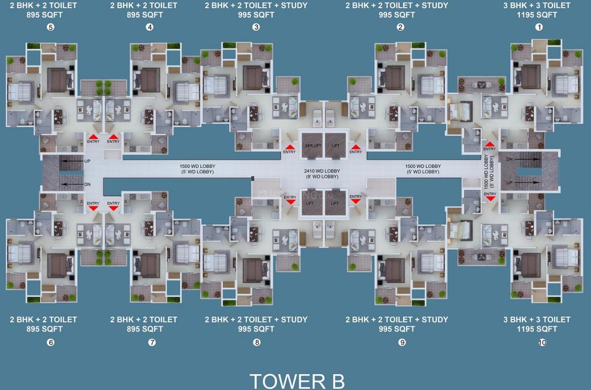 Ajnara Khel Gaon Phase 1 Tower A B C And D - Image 20