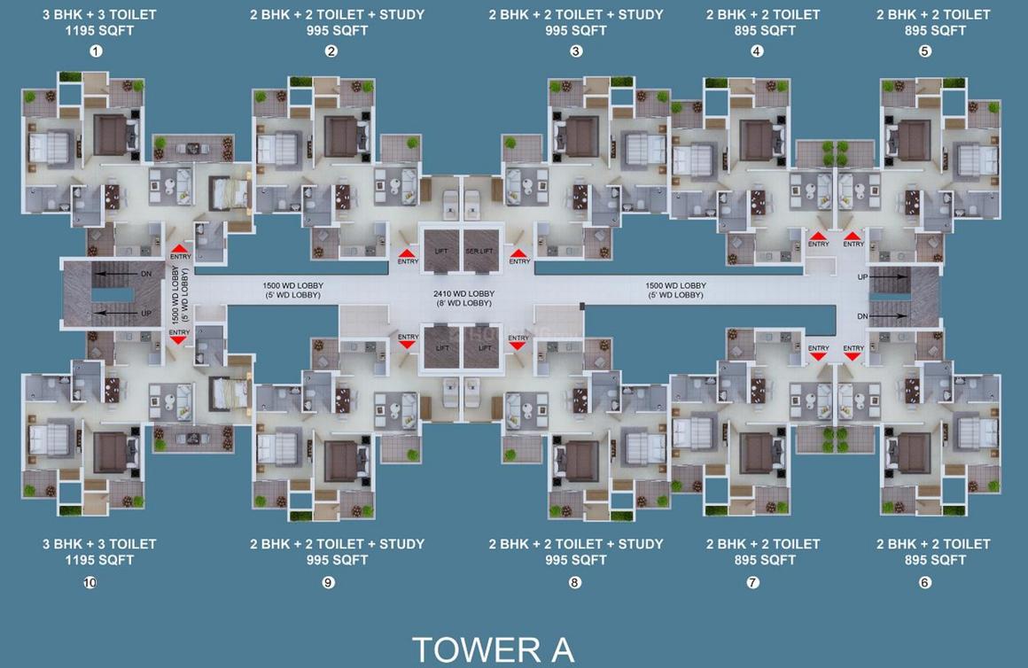 Ajnara Khel Gaon Phase 1 Tower A B C And D - Image 21