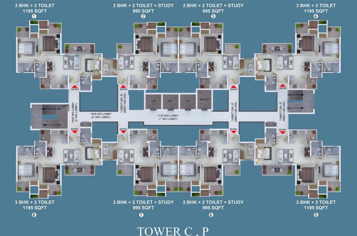 Ajnara Khel Gaon Phase 1 Tower A B C And D - Image 22