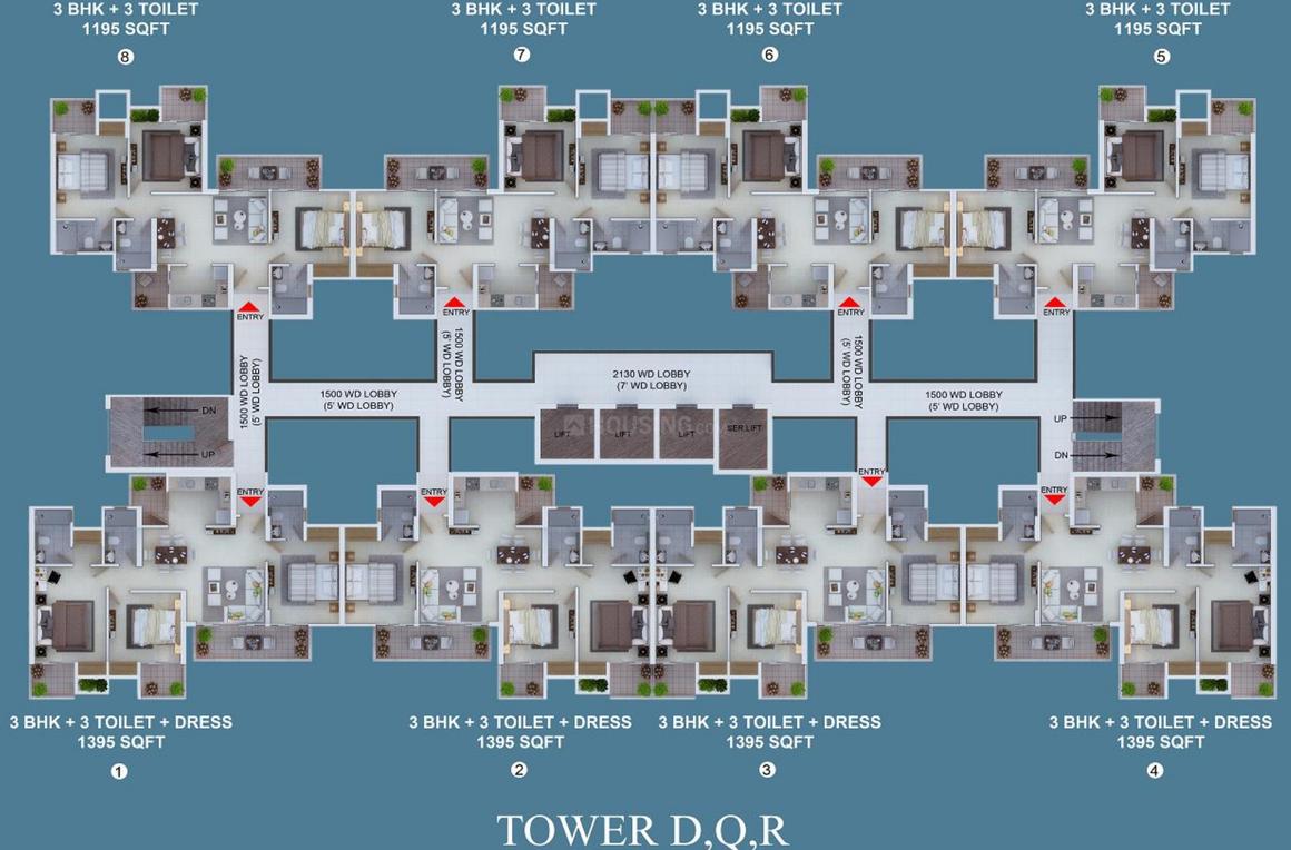Ajnara Khel Gaon Phase 1 Tower A B C And D - Image 23