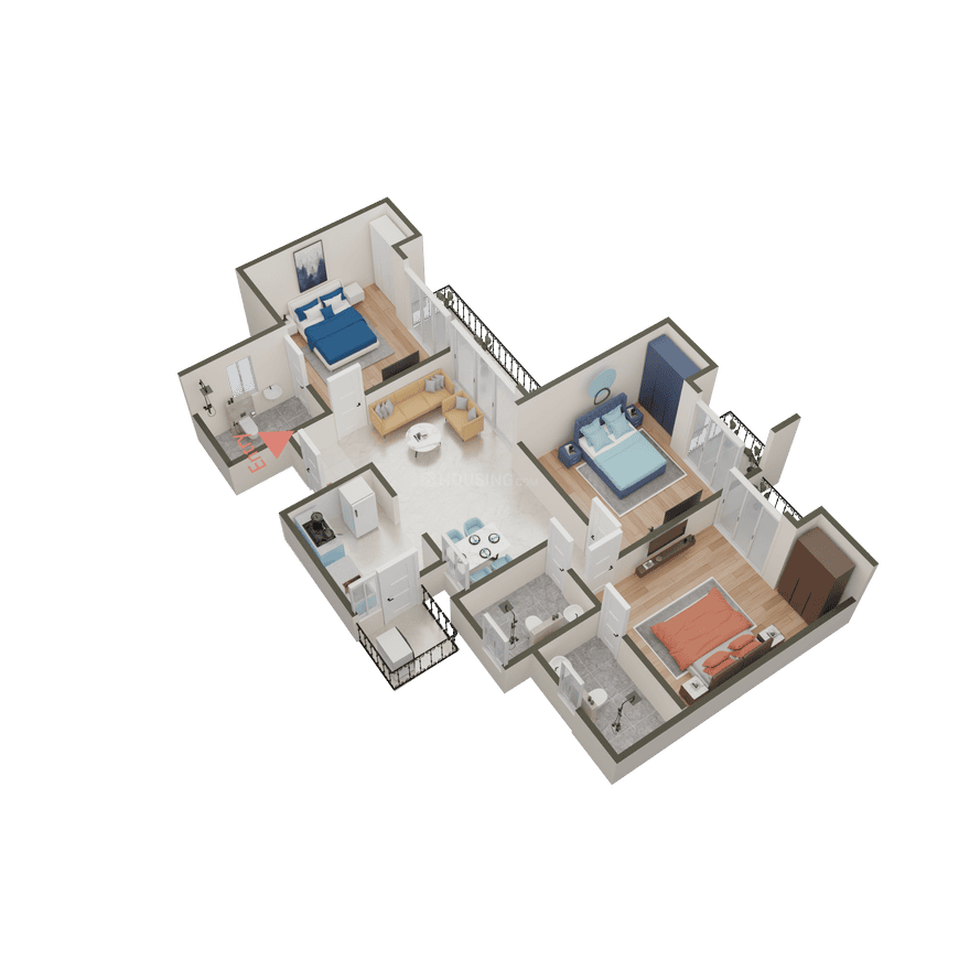 Ajnara Khel Gaon Phase 1 Tower A B C And D - Image 41