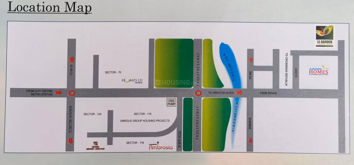 Ajnara Le Garden Phase 3 Tower K L M & N - Image 18