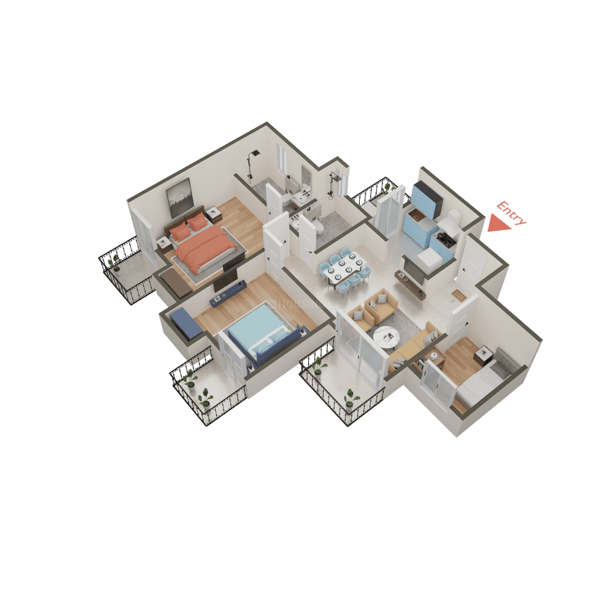 Ajnara Khel Gaon Phase 2 Tower P Q And R - Image 27