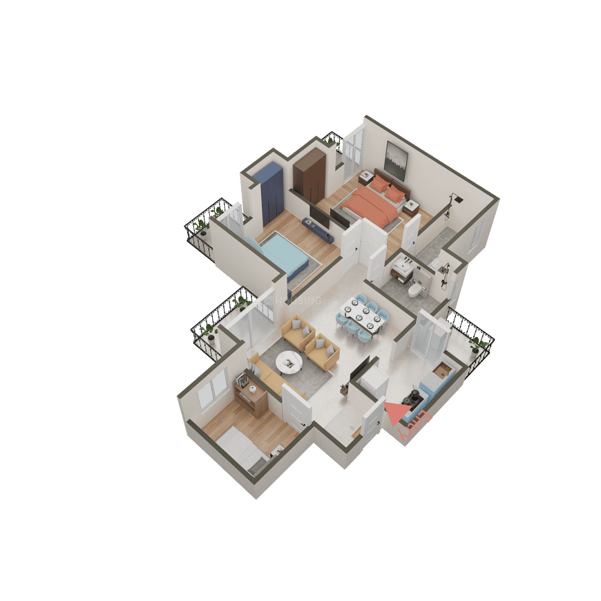 Ajnara Khel Gaon Phase 2 Tower P Q And R - Image 28