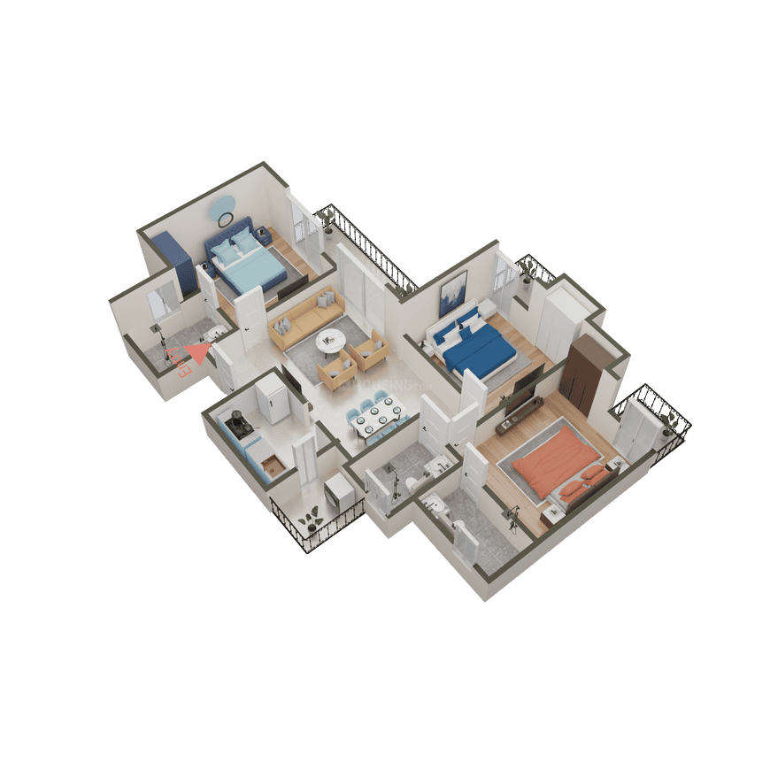 Ajnara Khel Gaon Phase 2 Tower P Q And R - Image 33