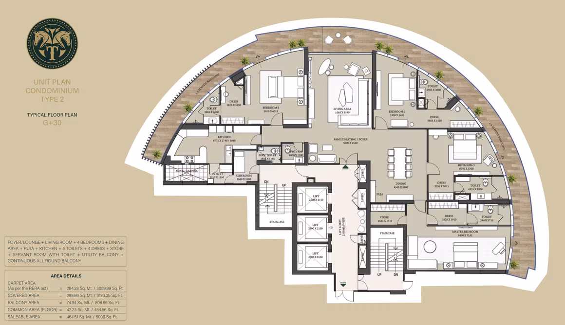 Trecento Residencies A by Gaurs - Image 24