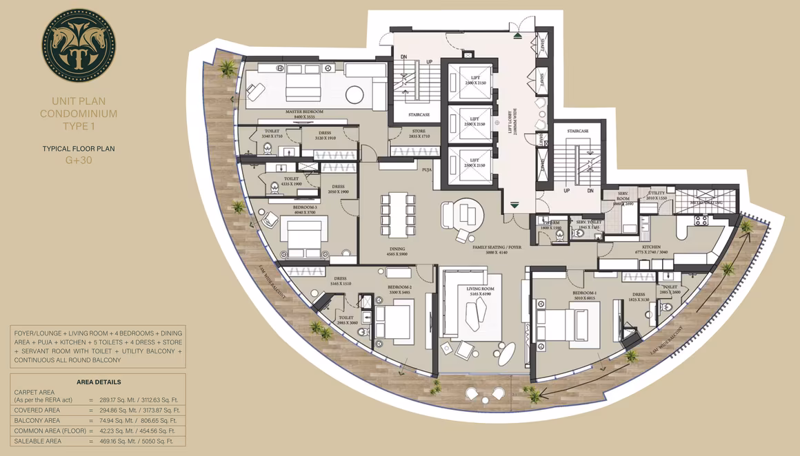 Trecento Residencies A by Gaurs - Image 25