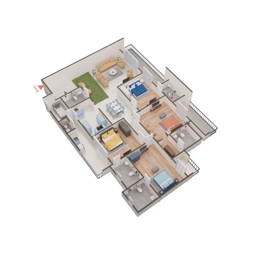 Shree Ambrosia Luxurious Residence - Image 73